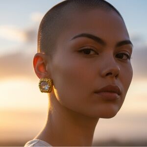 Gold and Silver Women's Earrings